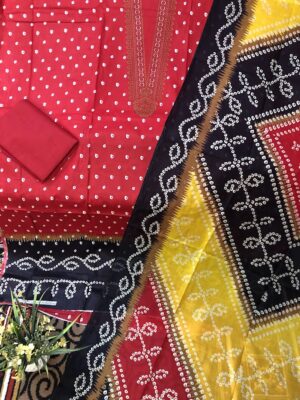 Luxury Cotton Three Piece | Printed Cotton Dress for Women | RR Fashion World - Image 5
