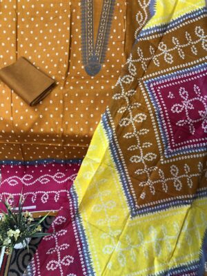 Luxury Cotton Three Piece | Printed Cotton Dress for Women | RR Fashion World - Image 4