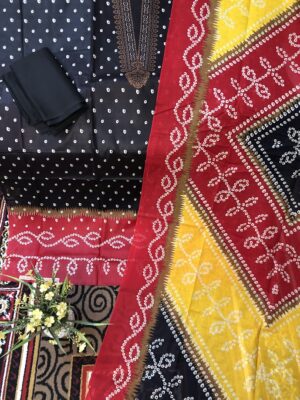 Luxury Cotton Three Piece | Printed Cotton Dress for Women | RR Fashion World - Image 3