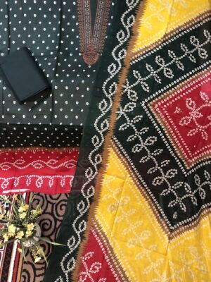 Luxury Cotton Three Piece | Printed Cotton Dress for Women | RR Fashion World - Image 2