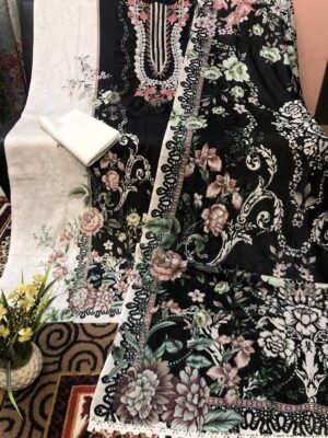 Jade Bliss Lawn Digital Printed Dress | Premium Digital Print Lawn Three Piece | RR Fashion World - Image 3