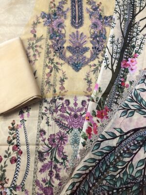 Jade Bliss Lawn Digital Printed Dress | Premium Digital Print Lawn Three Piece | RR Fashion World - Image 6