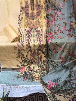 Jade Bliss Lawn Digital Printed Dress | Premium Digital Print Lawn Three Piece | RR Fashion World - Image 2