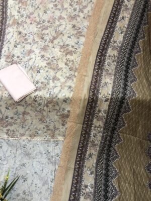 Luxury Cotton Embroidery Work Three-Piece - Image 2