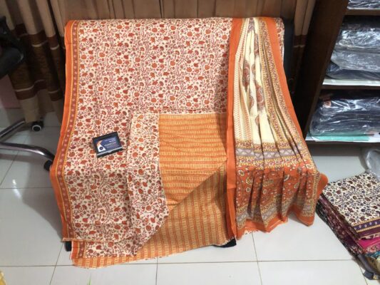 Patel Jaypuri Bouquties Three-Piece | Premium Jaypuri Cotton Boutique Dress | Elegant Printed Collection | RR Fashion World - Image 2