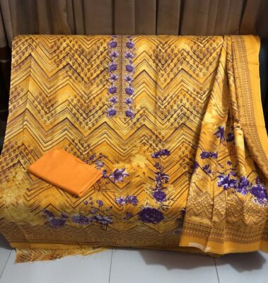 Deshi Lawn Three-Piece | Soft & Premium Lawn Dress for Women | Comfortable Daily Wear Collection | RR Fashion World - Image 4