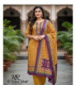 Bomby Joypuri Three-Piece | Premium Bomby Cotton Joypuri Print Dress | Soft & Stylish Women’s Collection | RR Fashion World - Image 7