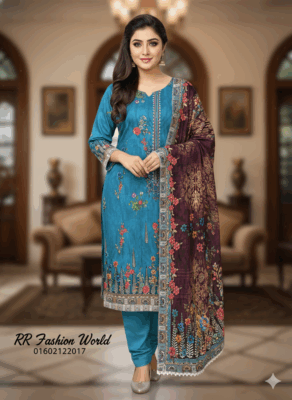 ✨ Rang Pasand Luxury Embroidered Lawn Dress – Elegance with Comfort