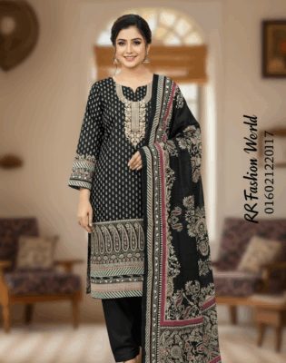 🎀 Karishma Cotton Embroidery Three-Piece
