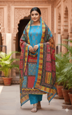 Zum Zum Digital Swiss Lawn | Premium Digital Printed Swiss Lawn Three Piece | RR Fashion World - Image 6