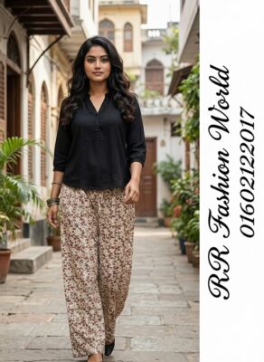 ✨ Women’s Soft & Stretchable Linen Palazzo – Free Size Comfort for Every Woman - Image 4