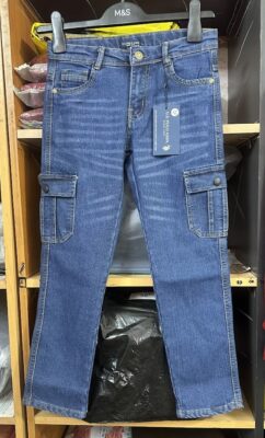 Denim Cargo Pants for Kids (4–16 Years) | Trendy & Durable Kids Wear in Bangladesh - Image 5