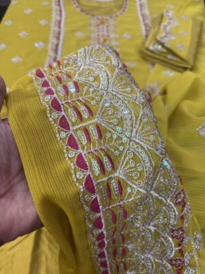 Whitegold Silk Fabric Dress for Women - Image 7