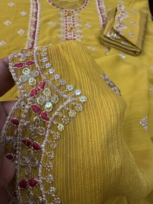 Whitegold Silk Fabric Dress for Women - Image 6